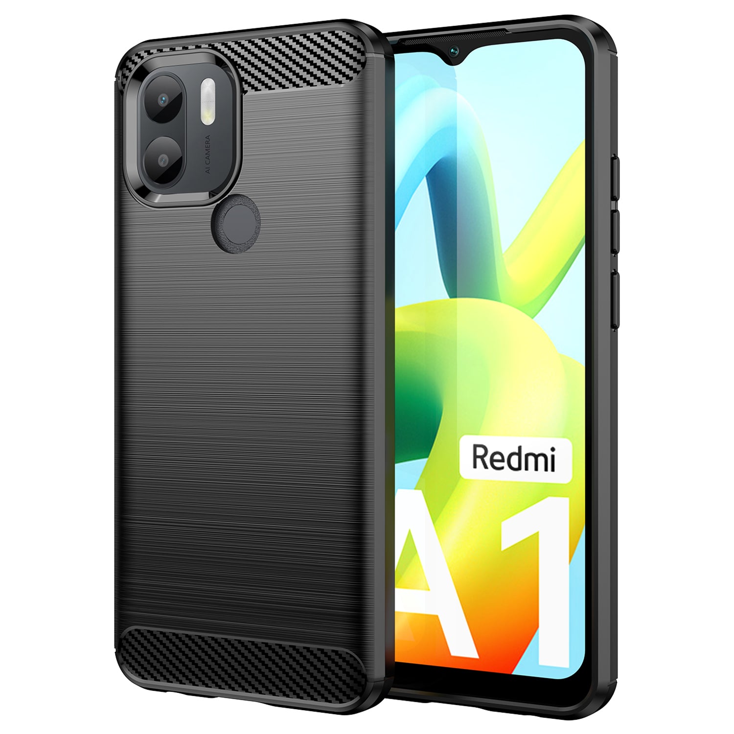 For Xiaomi Redmi A1 4G A2 4G Poco C50 4G Carbon Fiber Texture Anti-drop TPU Protective Phone Cover Brushed Mobile Phone Case For Xiaomi Redmi A1 4G A2 4G Poco C50 4G Carbon Fiber Texture Anti-drop TPU Protective Phone Cover Brushed Mobile Phone Case